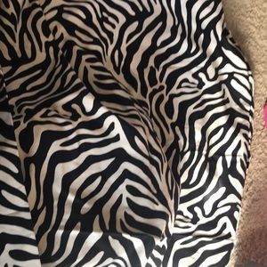 Standard shower curtain zebra print